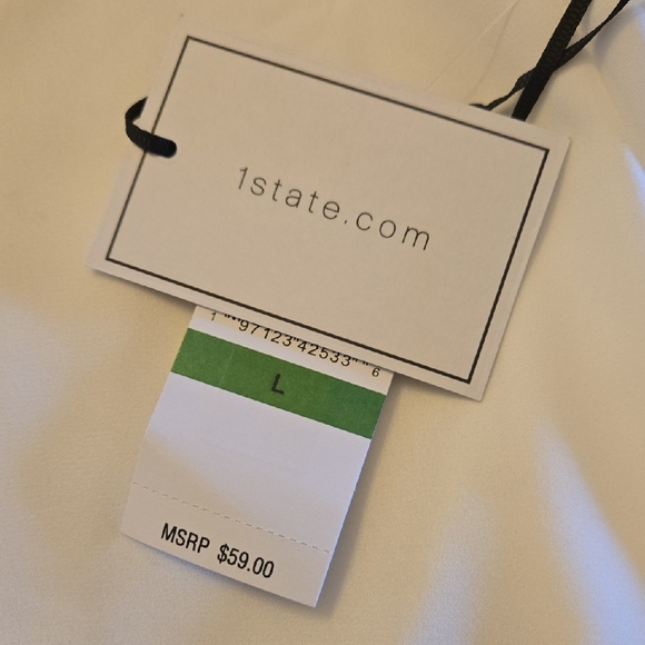 1. State Ivory Ruffle Top - Picture 2 of 4